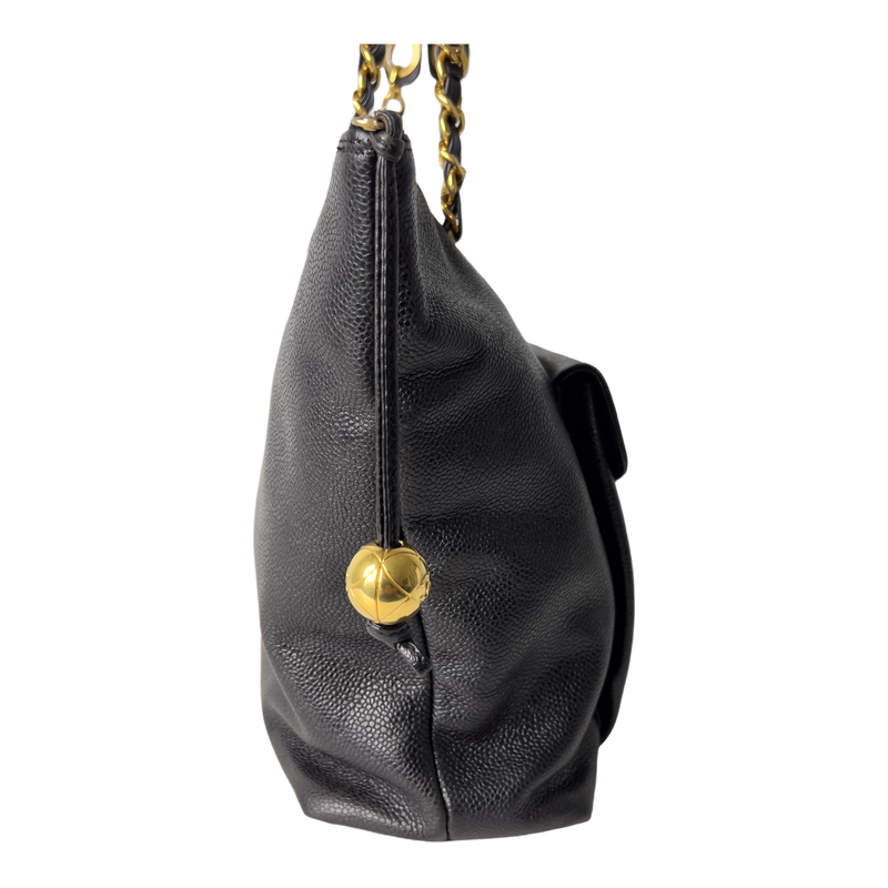 Vintage Caviar CC Turn-lock Tote