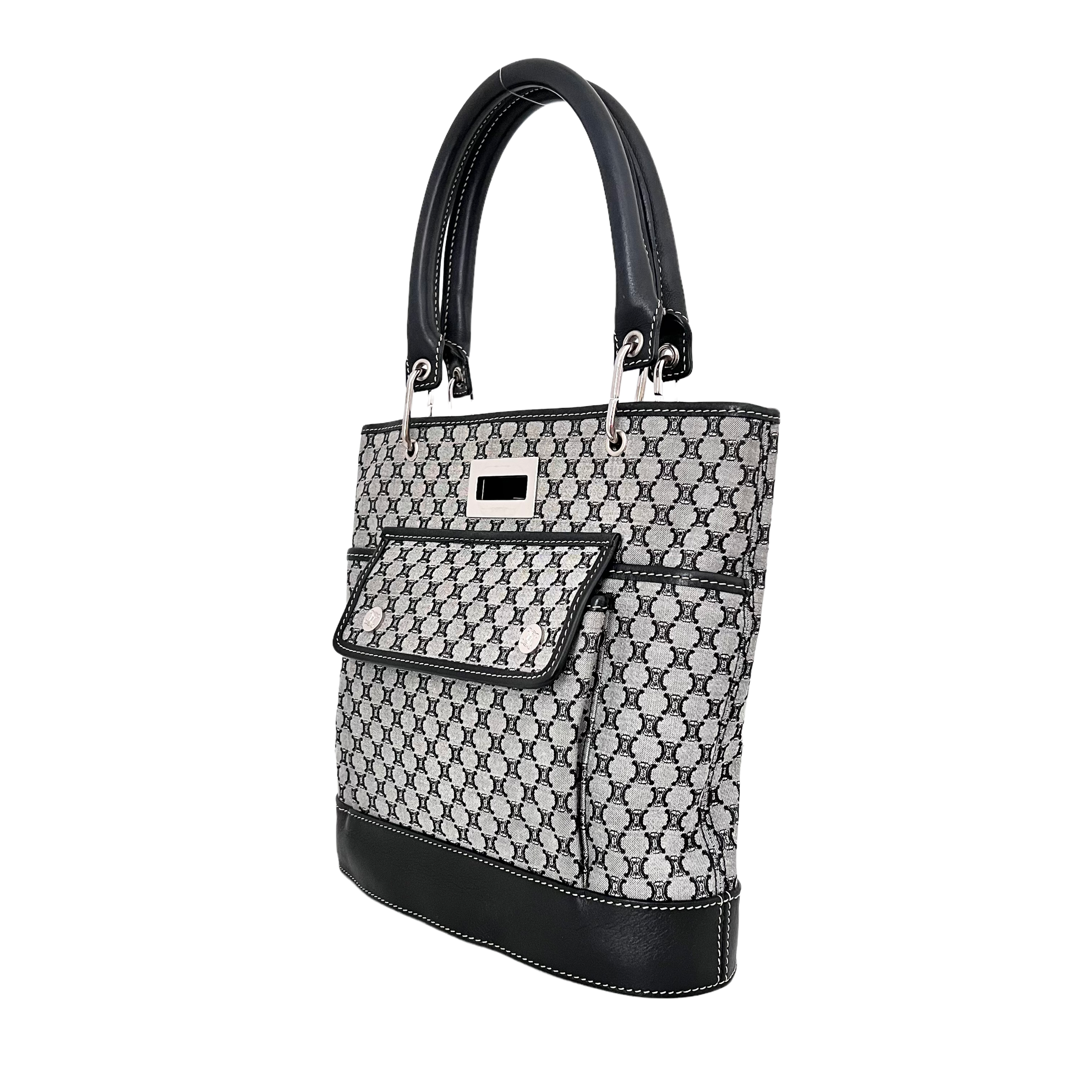 Navy Macadam Mini Tote