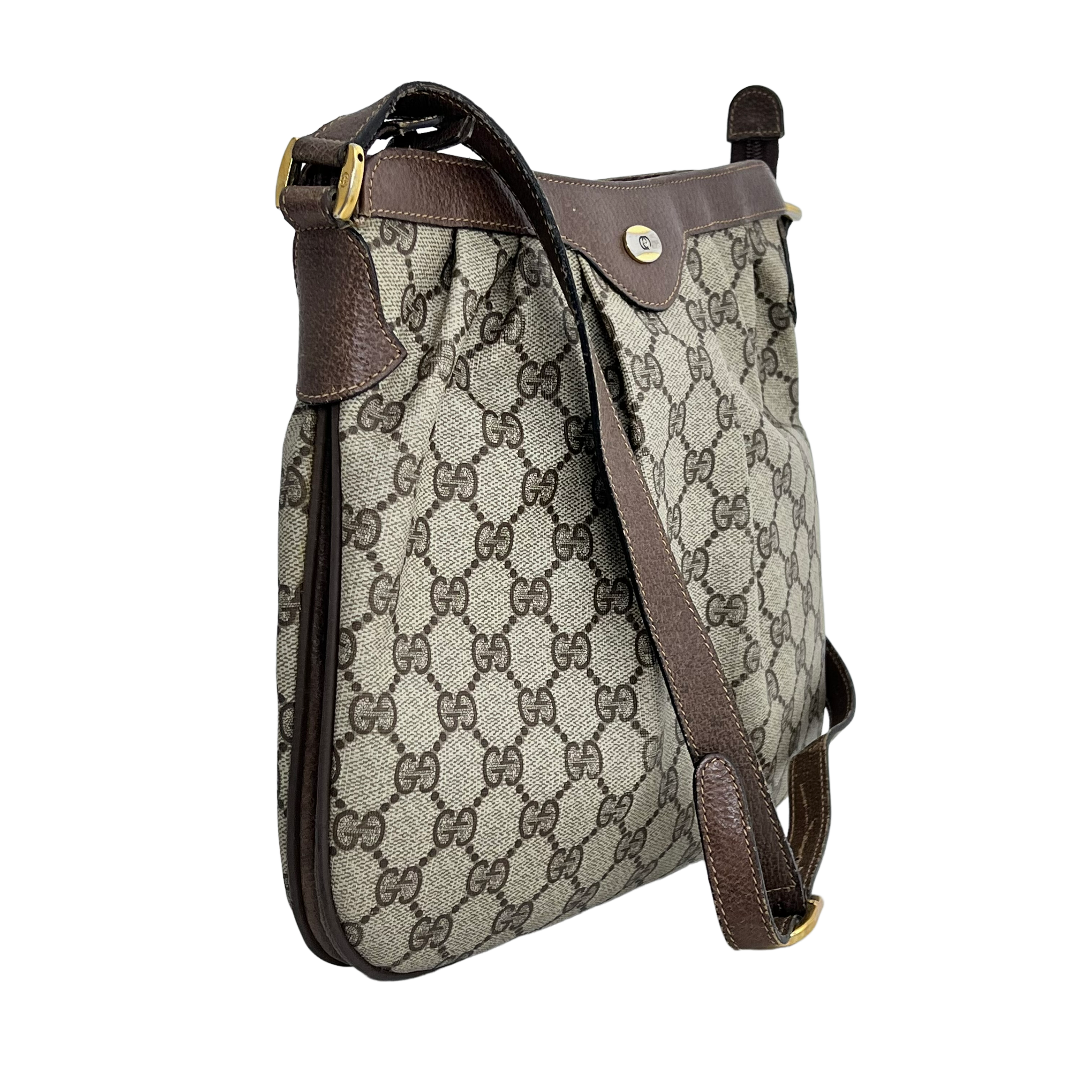 Medium Vintage GG Web Crossbody