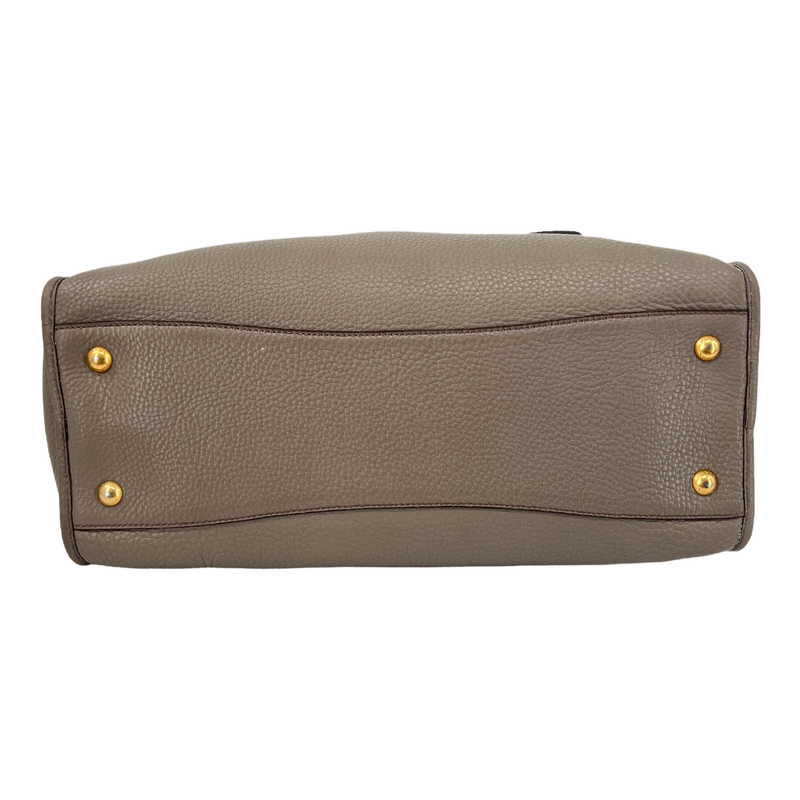 Grey Vitello Daino Bag