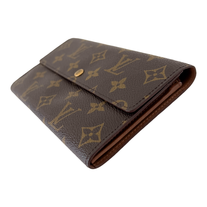 Monogram Wallet with Gold Chain