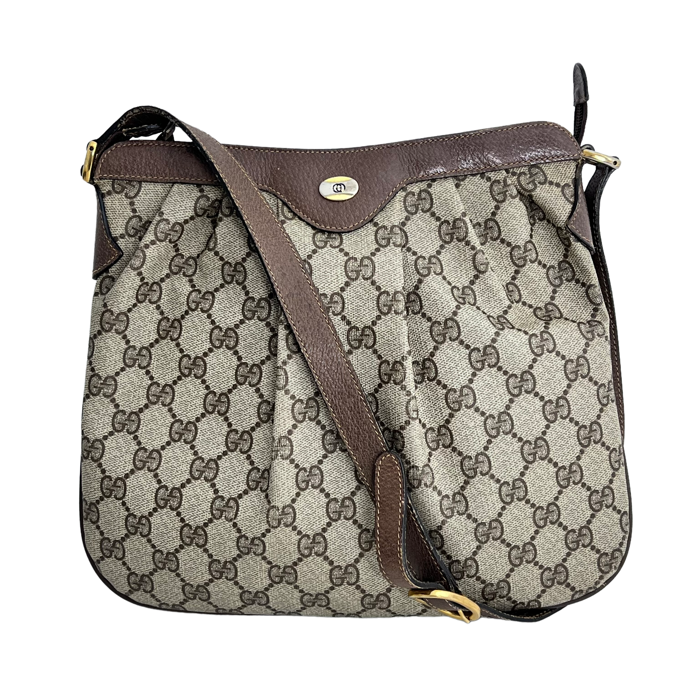 Medium Vintage GG Web Crossbody