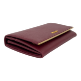 Bordeaux Saffiano Leather with Gold Hardware