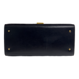 Medium Cassandra Top Handle Leather and Suade