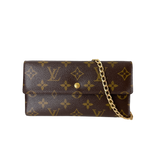 Monogram Wallet with Chain