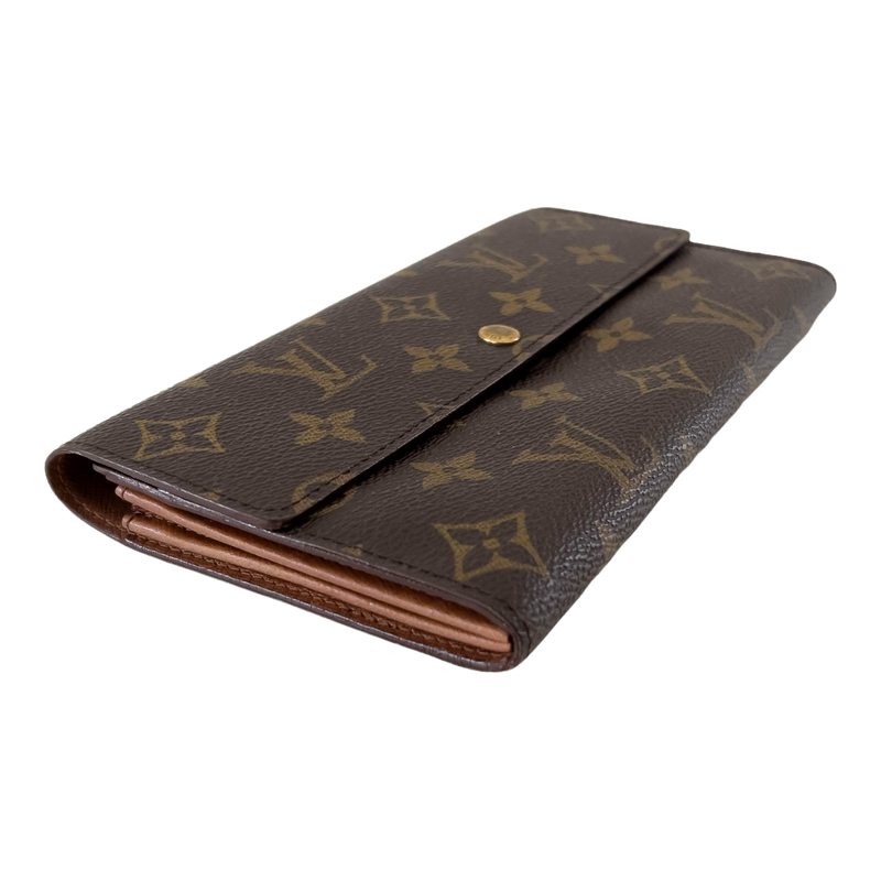 Monogram Wallet with Gold Chain