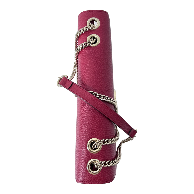 Red Interlocking GG Shoulder Bag