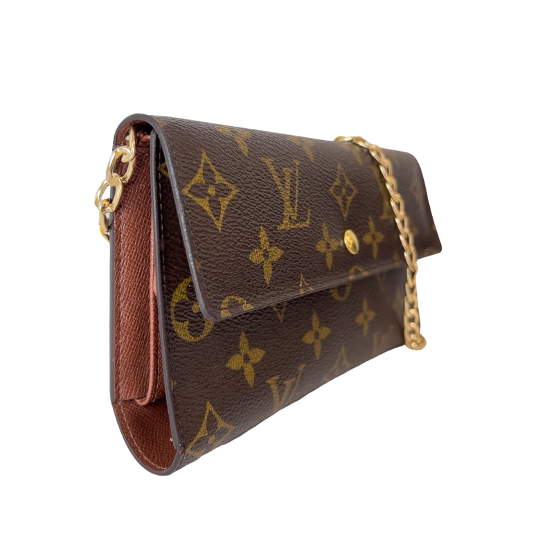 Monogram Wallet with Chain