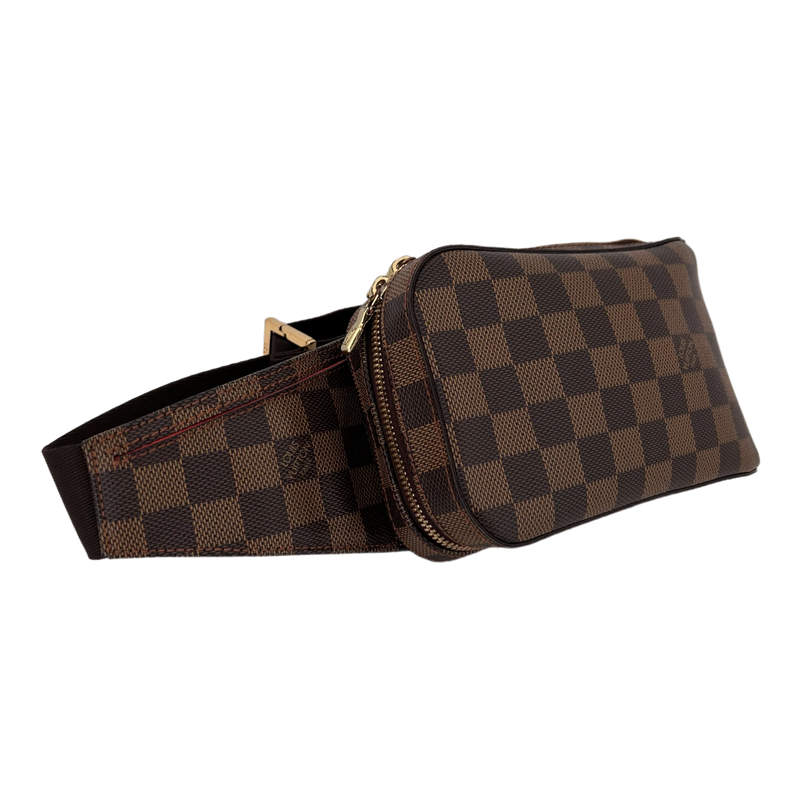 Louis Vuitton Geronimos Damier Ebene Brown Lining in Coated Canvas