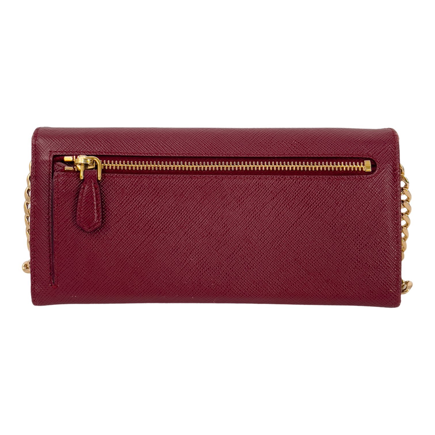 Bordeaux Saffiano Leather with Gold Hardware