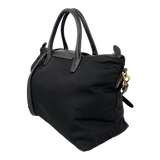 Saffiano-Trimmed Tessuto Tote