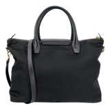 Saffiano-Trimmed Tessuto Tote