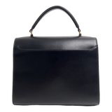 Medium Cassandra Top Handle Leather and Suade