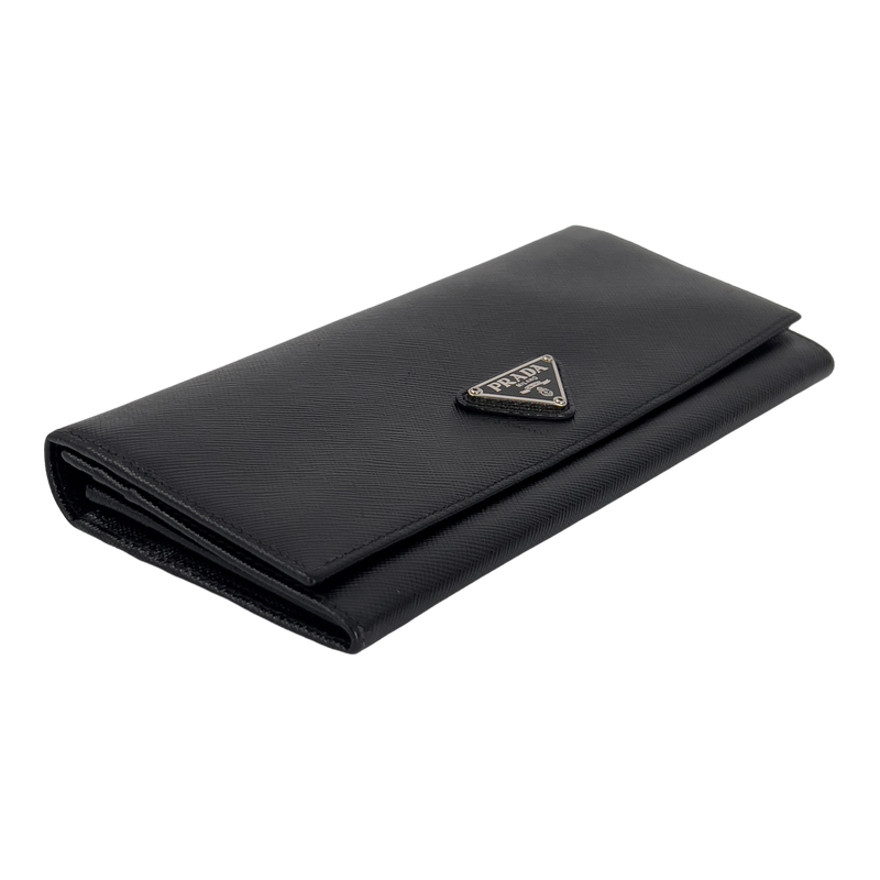 Black Saffiano Leather - Classic logo