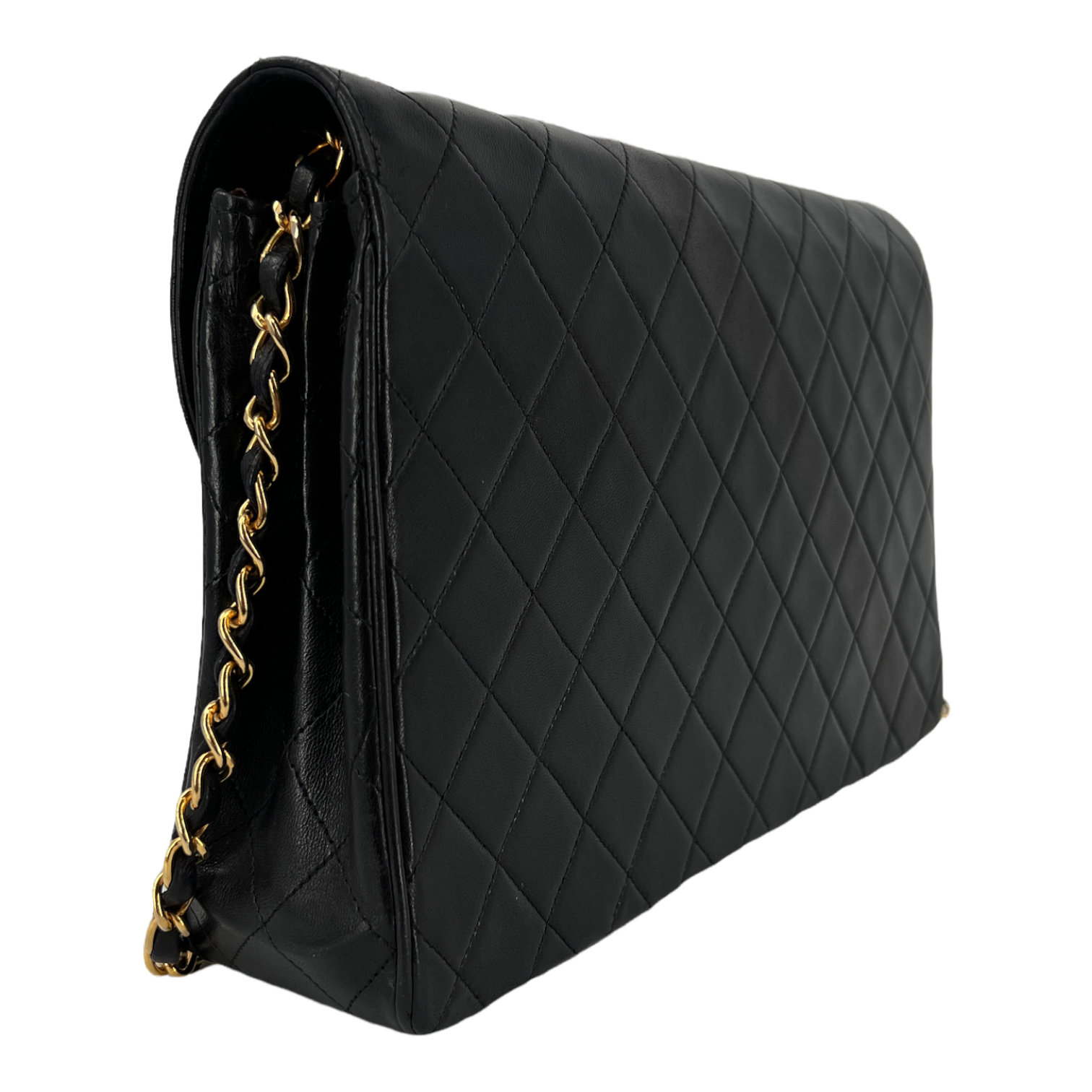 Quilted Lambskin Single Flap Bag