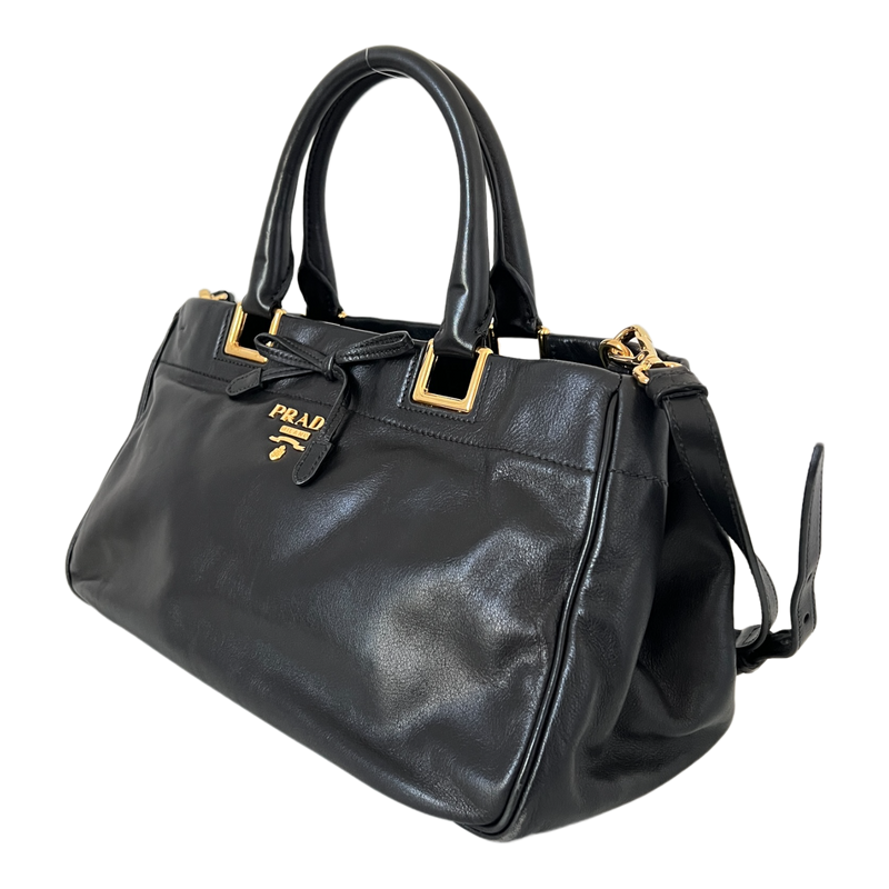 Nero Calfskin Ribbon Bag