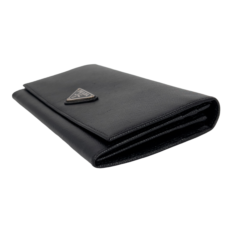 Black Saffiano Leather - Classic logo