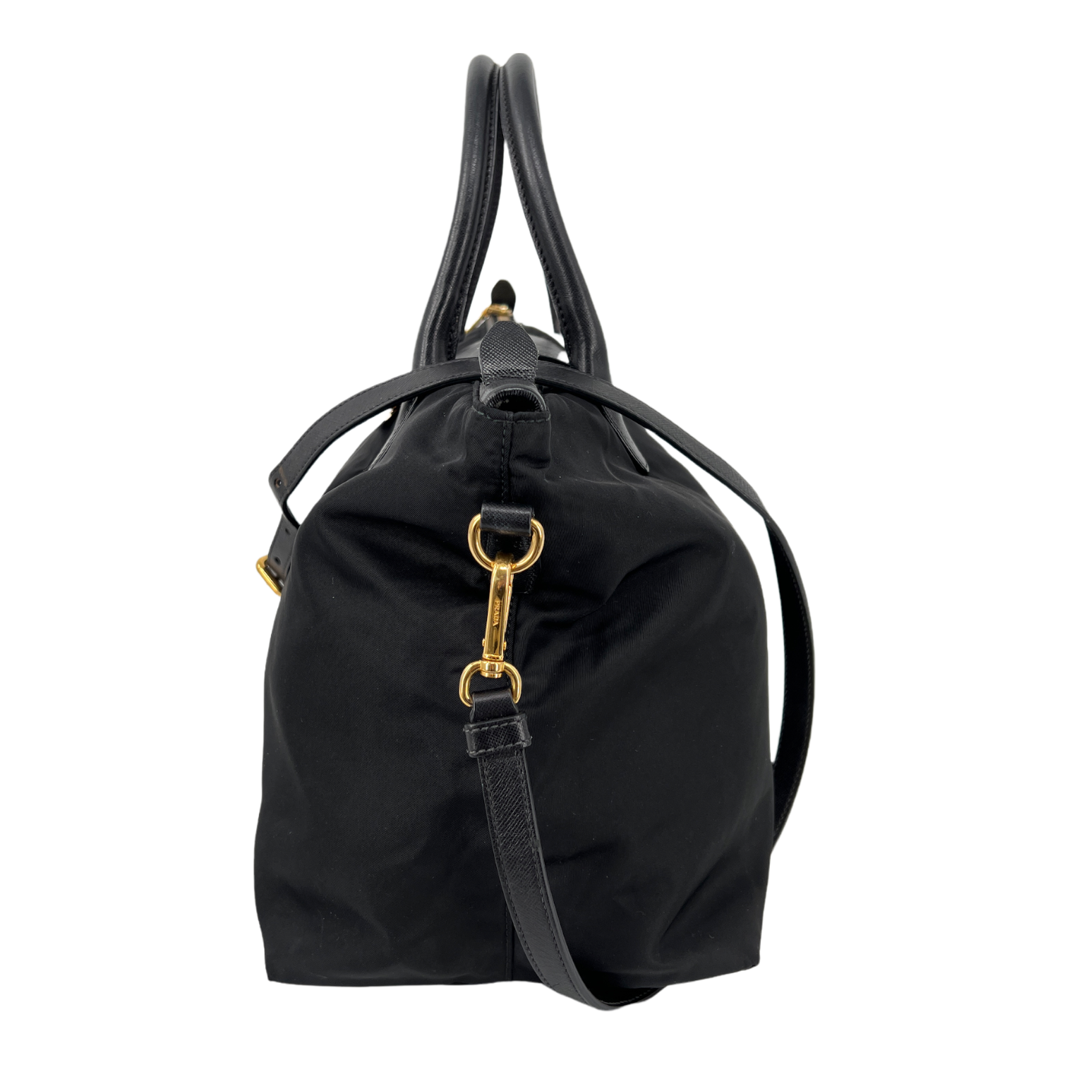 Saffiano-Trimmed Tessuto Tote