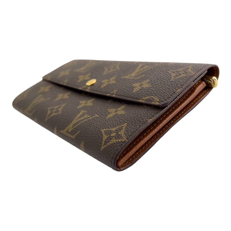 Monogram Wallet with Gold Chain