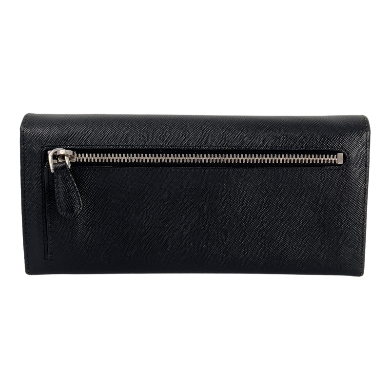 Black Saffiano Leather - Classic logo