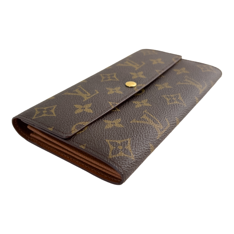 Monogram Wallet with Gold Chain