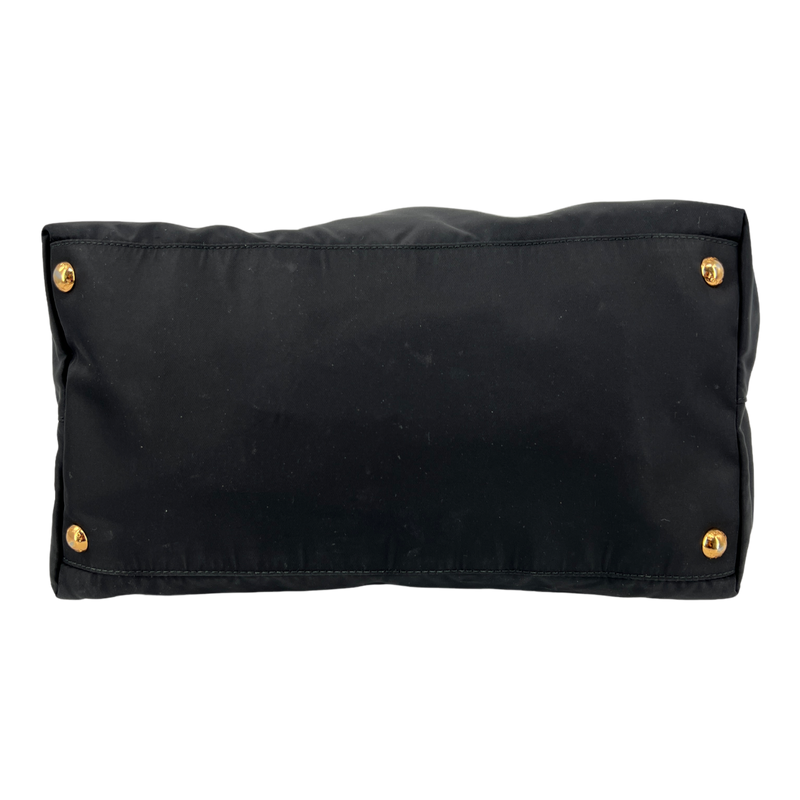 Saffiano-Trimmed Tessuto Tote