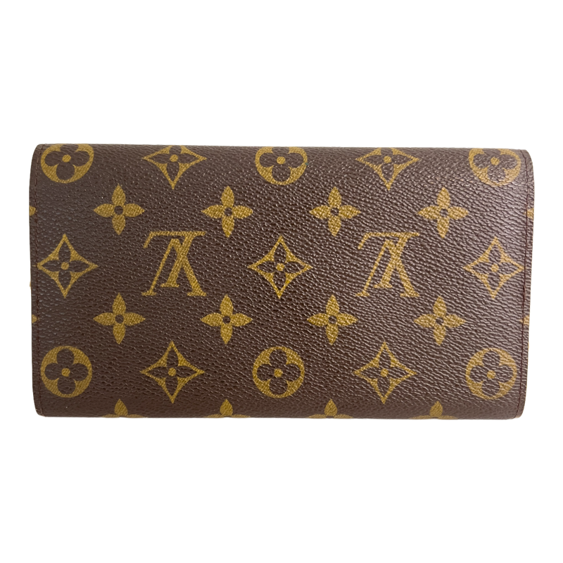Monogram Wallet with Gold Chain