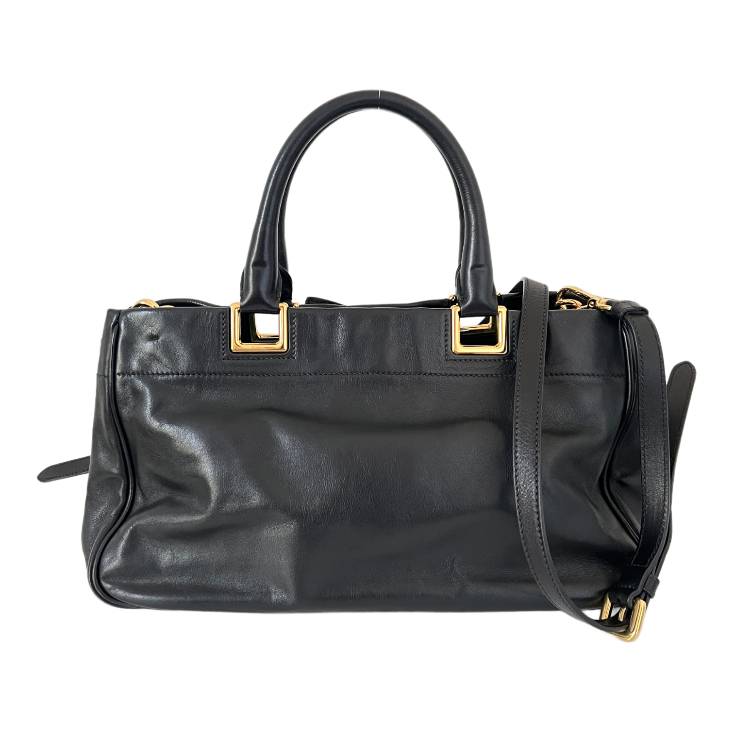 Nero Calfskin Ribbon Bag