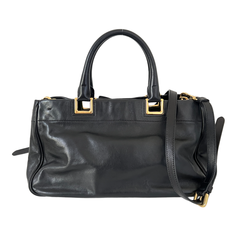 Nero Calfskin Ribbon Bag