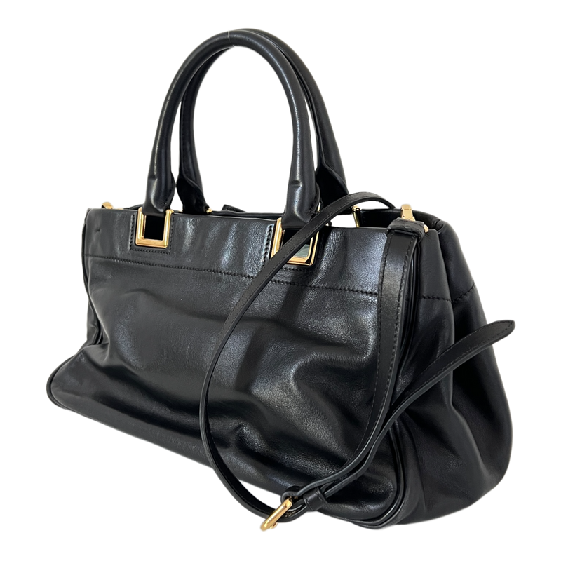 Nero Calfskin Ribbon Bag