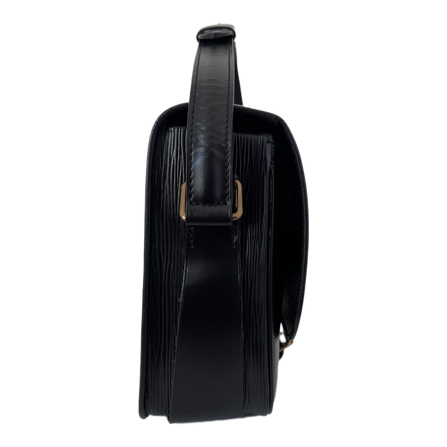 Black Epi Cartouchiere Crossbody