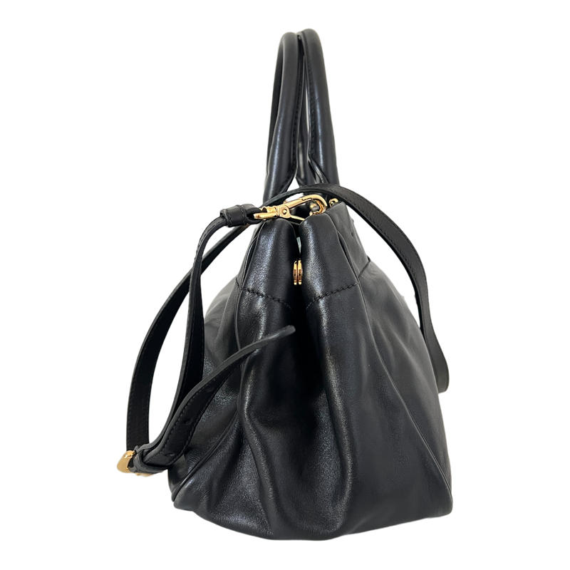 Nero Calfskin Ribbon Bag