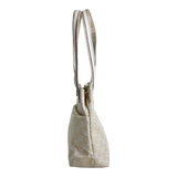 Ivory White Canvas Mini Tote