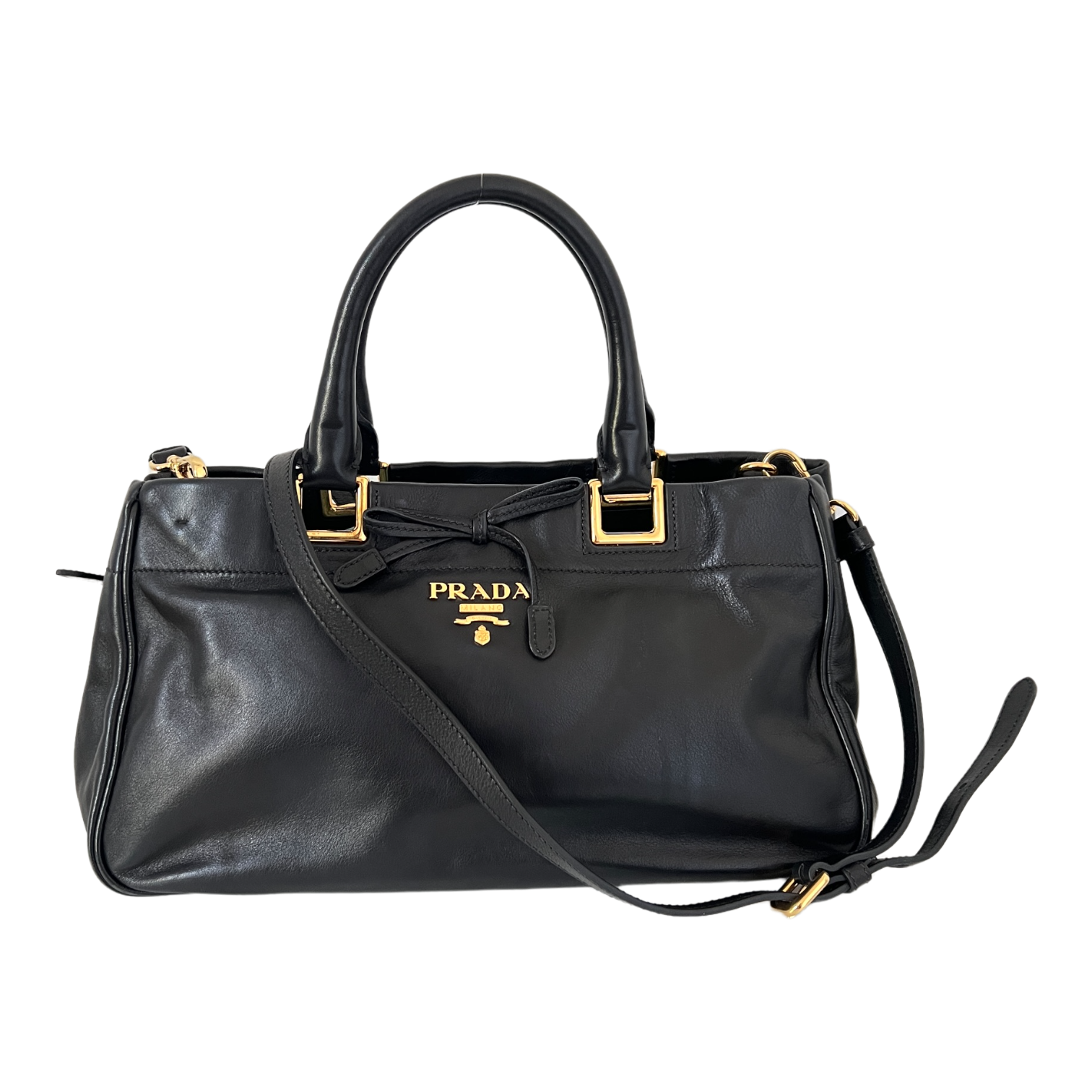 Nero Calfskin Ribbon Bag