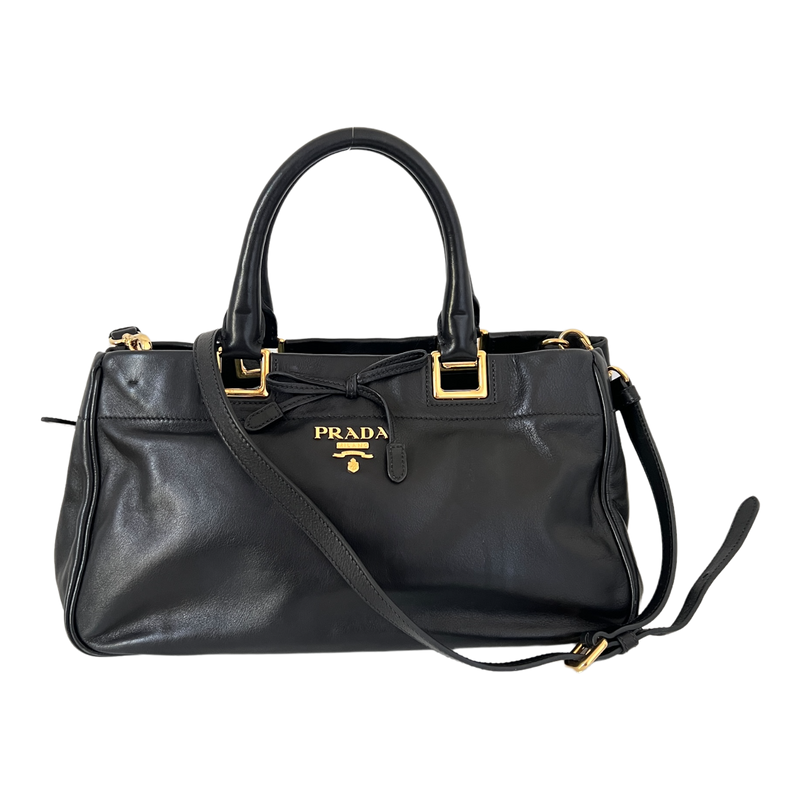 Nero Calfskin Ribbon Bag