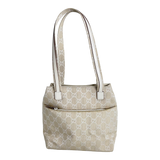 Ivory White Canvas Mini Tote