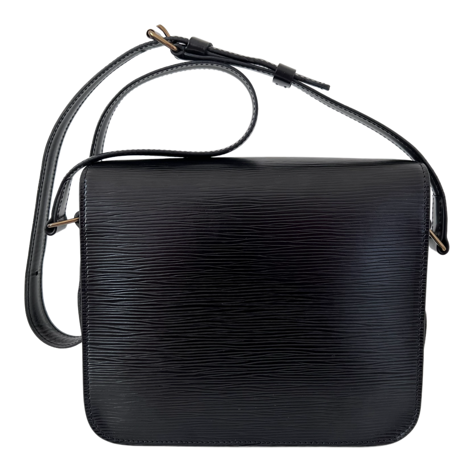 Black Epi Cartouchiere Crossbody