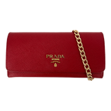 Red Saffiano Wallet