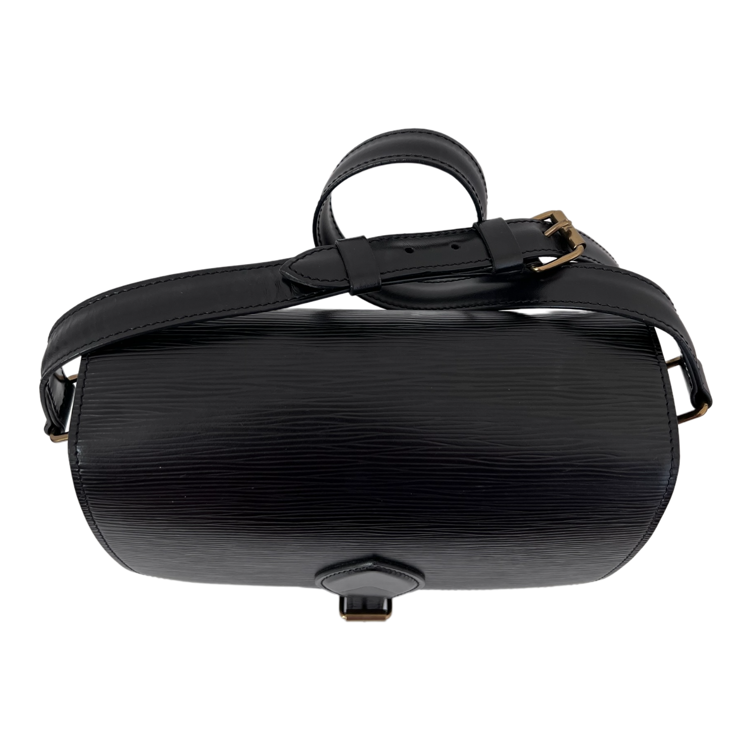 Black Epi Cartouchiere Crossbody