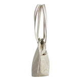 Ivory White Canvas Mini Tote