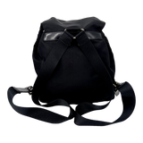Black Nylon Tessuto Small Backpack