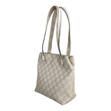Ivory White Canvas Mini Tote