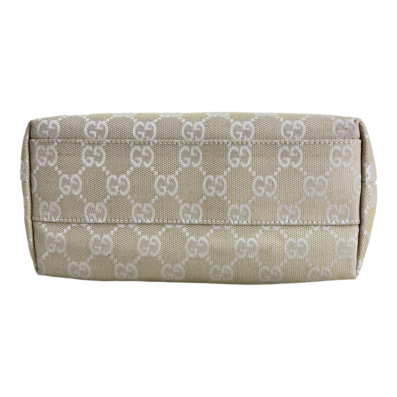 Ivory White Canvas Mini Tote