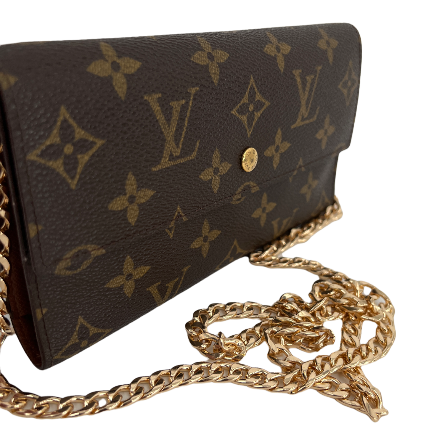 Monogram Wallet with Chain