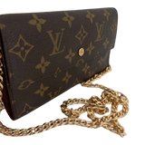 Monogram Wallet with Chain