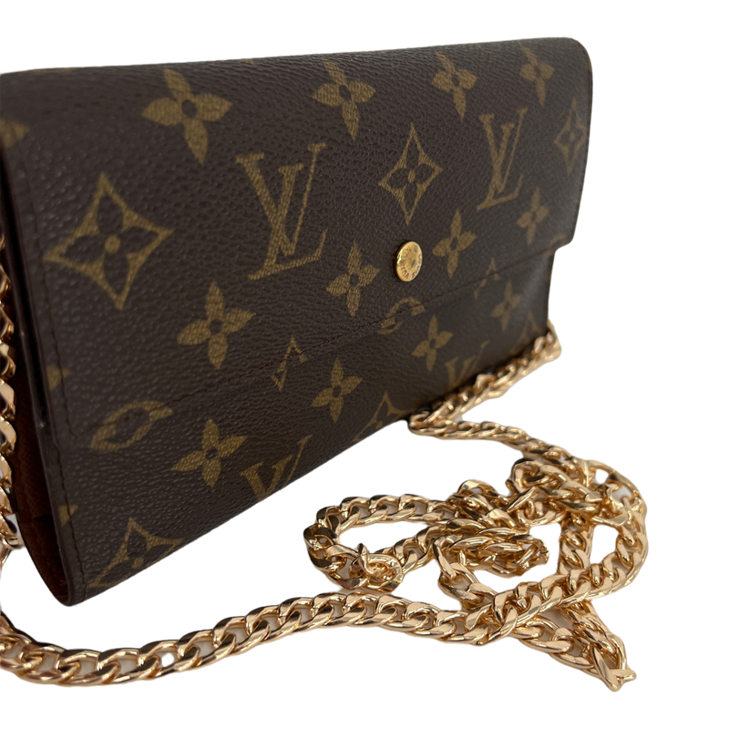 Monogram Wallet with Chain