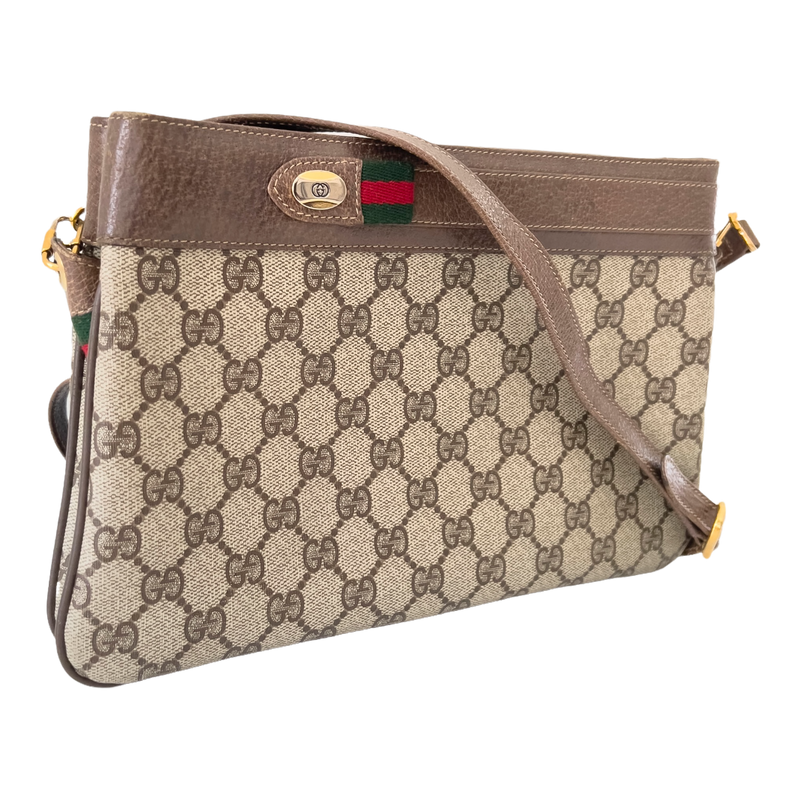 GG Supreme Web Crossbody Bag