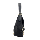 Black Horsebit Shoulder Bag