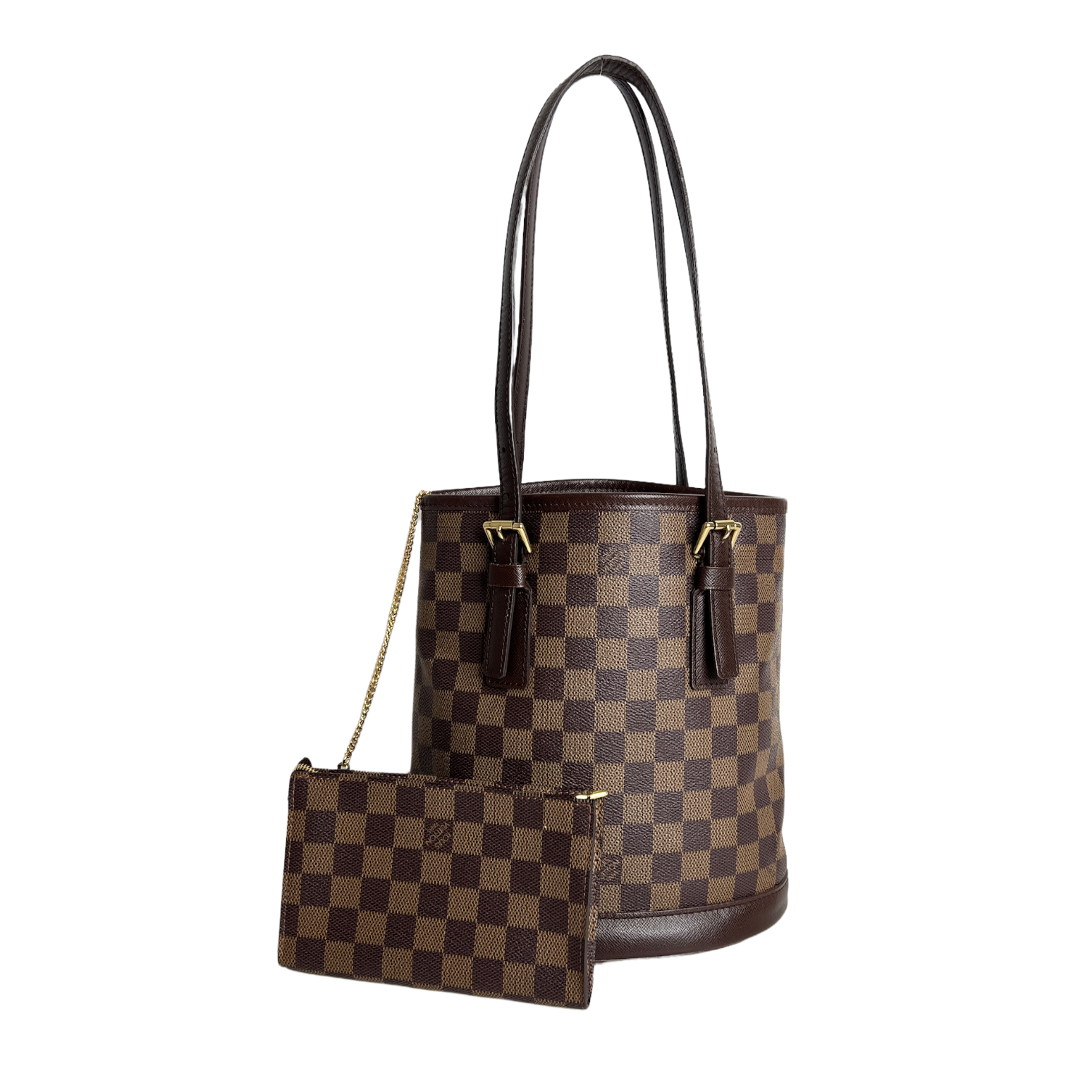 Damier Ebene Marais Petit Bucket Bag