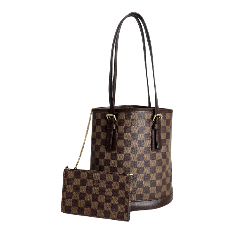 Damier Ebene Marais Petit Bucket Bag